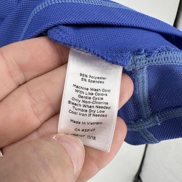 T by Talbots Womens Periwinkle Blue Polo Shirt Size 2X Active Athleisure Golf - Picture 5 of 8